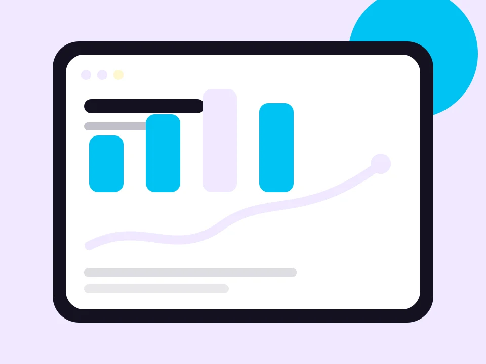 Website and application interface mockups